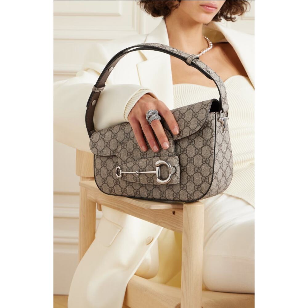 $3K NEW GUCCI GG ASYMMETRICAL 1955 HORSEBIT SHOULDER BAG PURSE AUTHENTIC!